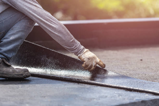 Professional Exterior Waterproofing technician working in Bunker Hill, IL
